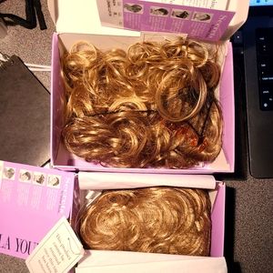Clip-on hair pieces by Paula Young A3314 and A2037 color 16